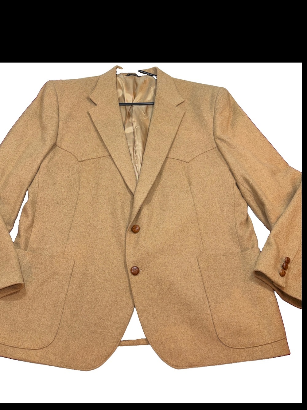 Men's Tan Wool Sport Coat Blazer